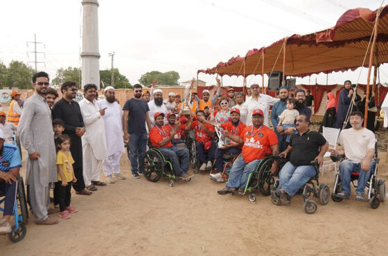 Muhammad Sajid Jokhio Visits Nusrat Trust and Supports Wheelchair Athletes