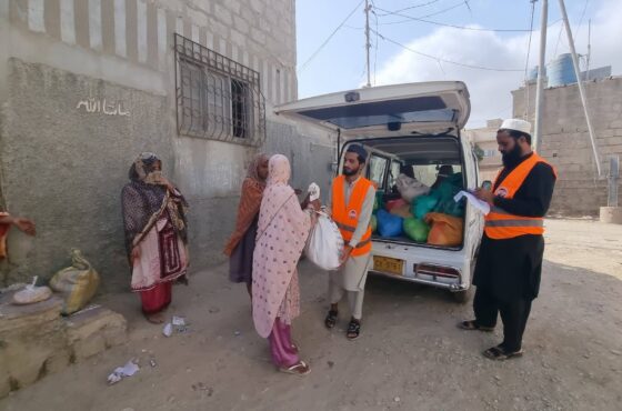 Nusrat Trust Distributes Monthly Ration to Registered Deserving Families